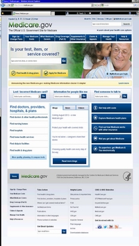 Medicare.gov August 2012 homepage changes and updates