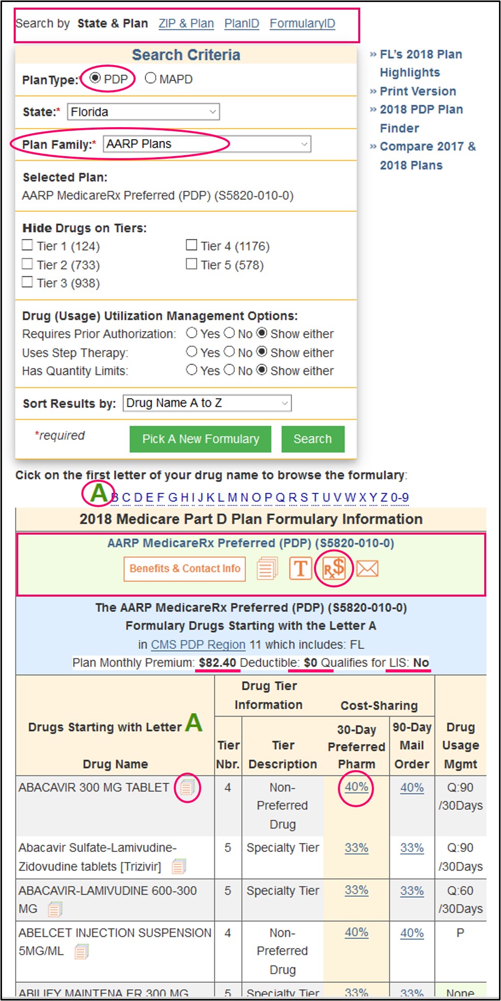 Q1Medicare.com Formulary Browser