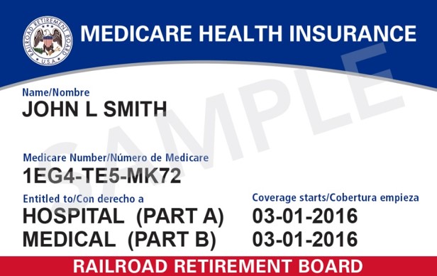 New RRB Card with Medicare Beneficiary Identifier (MBI) (source: CMS)