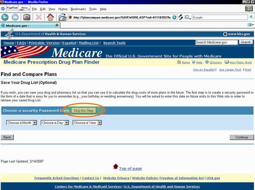 Medicare.gov Tutorial - Save Your Drug List (Optional)