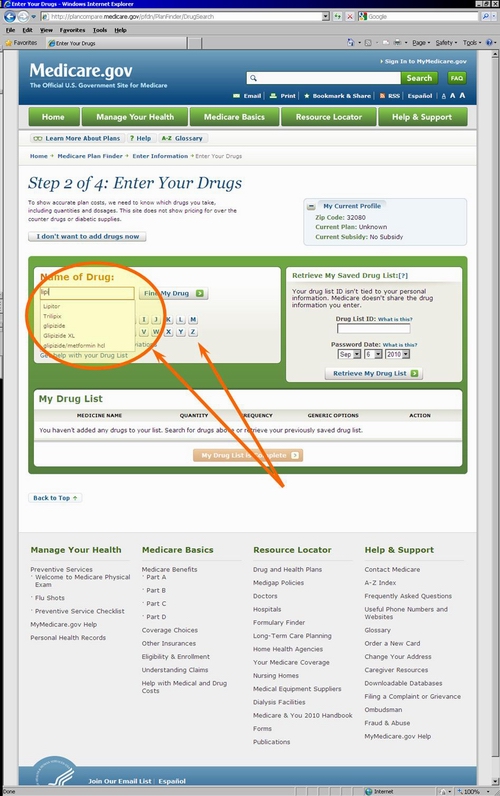 Medicare.gov - Find and Enter Your Drug Information Tutorial