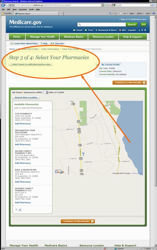 Medicare.gov Tutorial - Select Preferred Pharmacy or Pharmacies